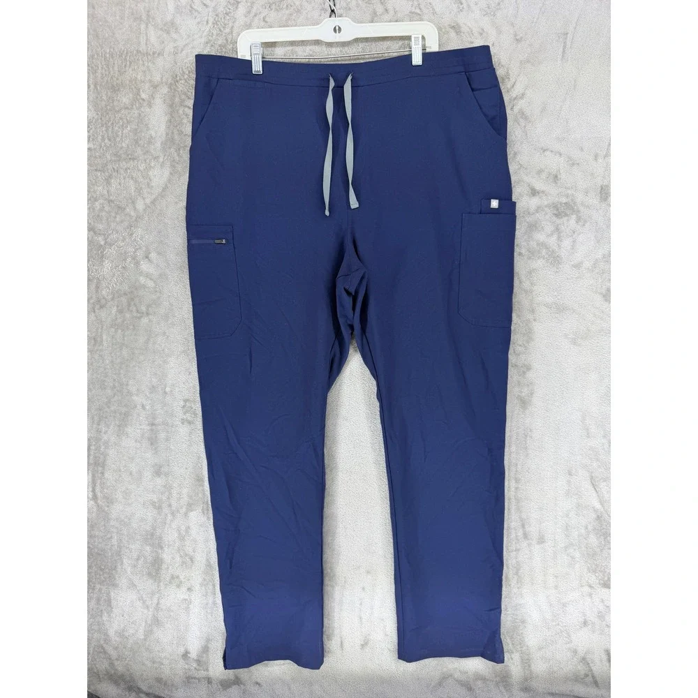 FIGS‎ Technical Collection Navy Blue Scrub Pants Mens XXL Tall TW2000T 7 Pocket